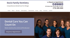 Desktop Screenshot of davisfamilydentistry.com